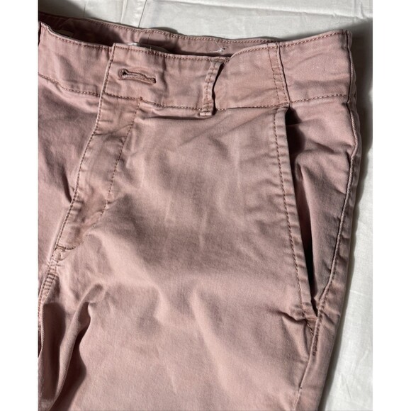 Loft Womens Straight Leg Ankle Pants Pink Pockets Size 6 - Picture 3 of 9